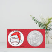 Carte photo - Baseball de Noël (Debout devant)