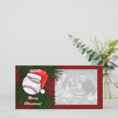 Carte photo - Baseball de Noël (Debout devant)