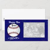 Carte photo - Baseball de Nouvel An (Devant / Derrière)