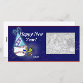 Carte photo - Baseball de Nouvel An (Devant / Derrière)