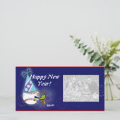 Carte photo - Baseball de Nouvel An (Debout devant)