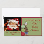 Carte photo Beary Christmas (Devant / Derrière)