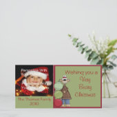 Carte photo Beary Christmas (Debout devant)