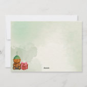 Carte photo "Beary Merry Christmas" de Coffee Bear (Dos)