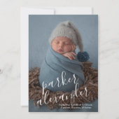 Carte Photo bébé Annonces de naissance moderne (Devant)