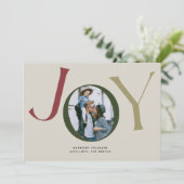 Carte photo Big Joy avec motif carreau de Buffalo  (Debout devant)