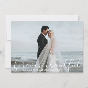 Carte PHOTO blanche POUR TOUJOURS RECONNAISSANTE de