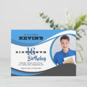 Carte photo Blue Wave (Debout devant)