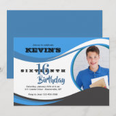 Carte photo Blue Wave (Devant / Derrière)