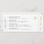 Carte Photo Boarding Pass Destination Enregistrer la dat (Dos)