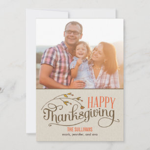 carte photo bon thanksgiving
