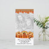 Carte photo bon thanksgiving (Debout devant)