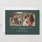 Carte Photo Bonne Année 3 Simple Script  (Dos)