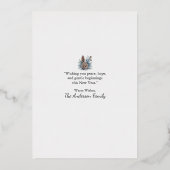 Carte photo Bonne Année Animaux de la forêt (Verso)