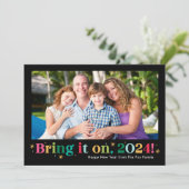 Carte photo Bonne Année Bring It On (Debout devant)