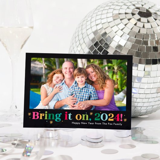 Carte photo Bonne Année Bring It On