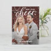 Carte Photo Bonne Année Joie Tourbillonnante (Debout devant)