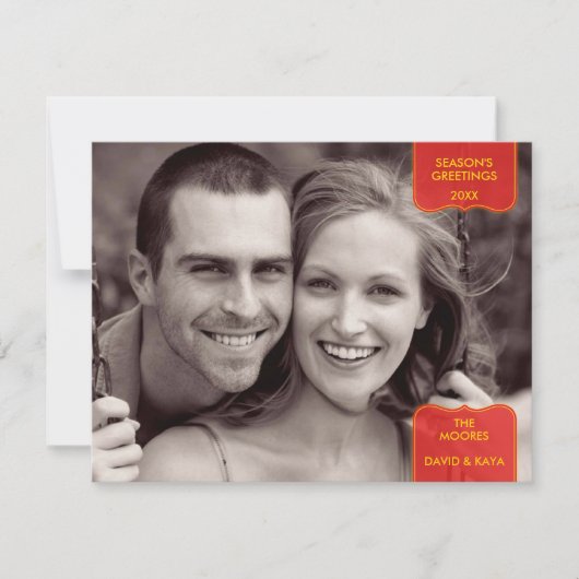 Carte photo Bonnes Fêtes (Devant)