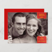 Carte photo Bonnes Fêtes (Devant / Derrière)