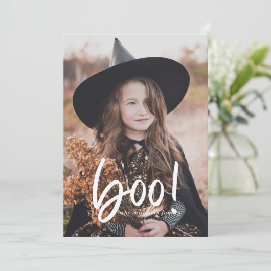 Carte photo Boo Halloween (Debout devant)