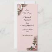 Carte Photo Booth Style Save The Date Flat Card (Dos)