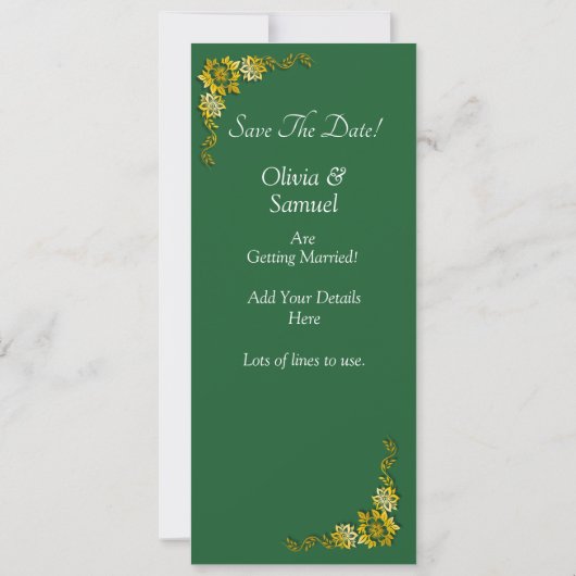 Carte Photo Booth Style Save The Date Flat Card (Dos)
