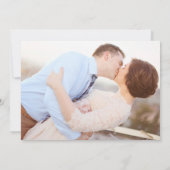 Carte Photo botanique en or bleu marine Enregistrer la d (Dos)