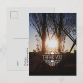 carte photo, carte de remerciements (Devant / Derrière)