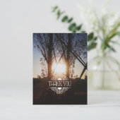 carte photo, carte de remerciements (Debout devant)