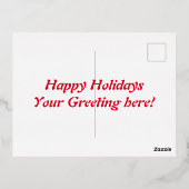 Carte photo, Carte de vacances (Verso)