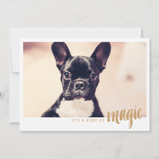 Carte photo C'est une sorte de magie (Devant)