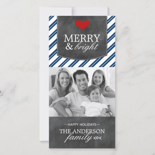 Carte photo Chalkboard moderne (Devant)