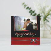 Carte photo chic de Merci de vacances (Debout devant)