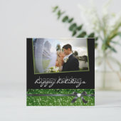 Carte photo chic de Merci de vacances (Debout devant)