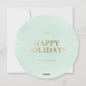 Carte photo chic de vacances de l'hiver | (Dos)