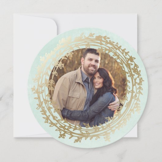 Carte photo chic de vacances de l'hiver | (Devant)