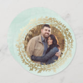 Carte photo chic de vacances de l'hiver | (Devant / Derrière)