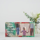 Carte photo "Christmas Reds & Greens" (Debout devant)