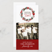 Carte photo classique Joyeux Noel (Devant / Derrière)