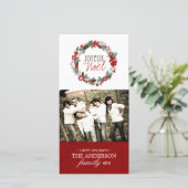 Carte photo classique Joyeux Noel (Debout devant)