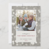 Carte photo classique moderne Silver Lights (Devant)