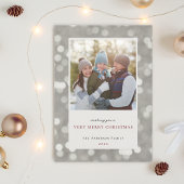 Carte photo classique moderne Silver Lights