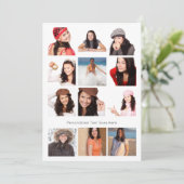 Carte Photo Collage Douze Photo Personnalisée (Debout devant)