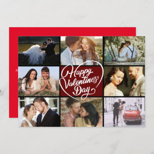 Carte Photo Collage Heureuse Sainte-Valentin