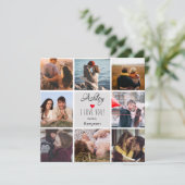 Carte Photo Collage ''I Love You'' Saint-Valentin (Debout devant)