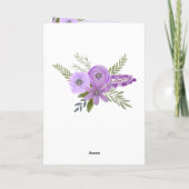 Carte Photo Collage "Joyeux Anniversaire" Violet violet (Dos)