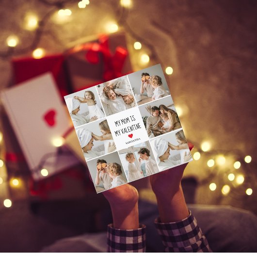 Carte Photo Collage | Ma mère est mon cadeau Valentine