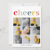 Carte Photo Collage moderne | Bravo coloré (Devant)