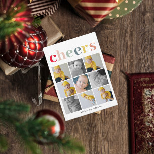 Carte Photo Collage moderne   Bravo coloré