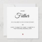 Carte Photo Collage moderne I Love You Fête des pères Ca (Dos)